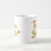 Team-Braut-Goldherz Kaffeetasse (Mittel)