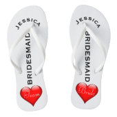 Team-Braut-Herzen der Badesandalen (Fußbett)