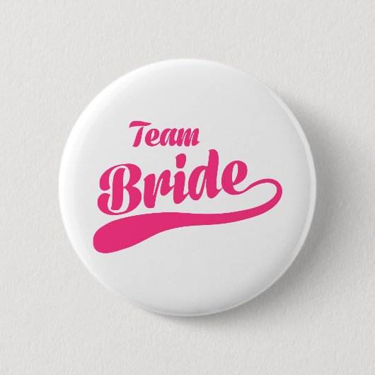 Team-Braut-Hochzeit Button (Vorderseite)