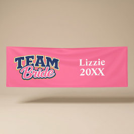 Team Braut Hochzeitsgesellschaft Banner