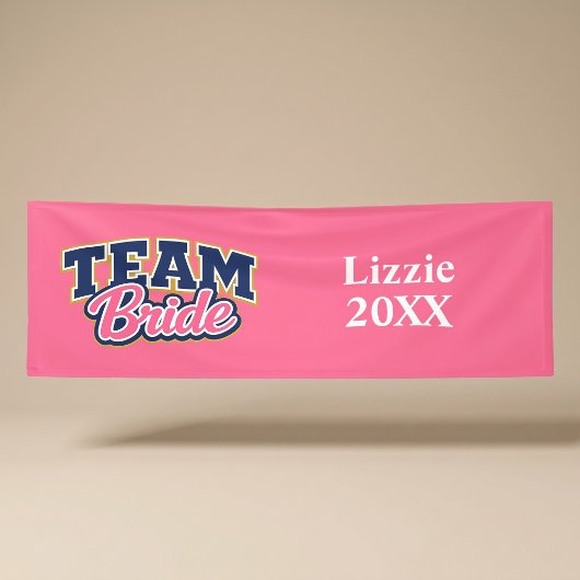 Team Braut Hochzeitsgesellschaft Banner
