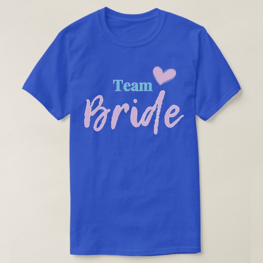 Team Braut JGA Hochzeit T-Shirt (Design vorne)