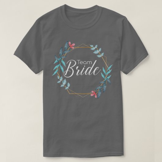 Team Braut Junggesellenabschied Braut 14 T-Shirt (Design vorne)