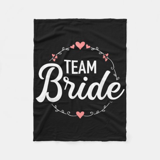 Team Braut Junggesellinnenabschied Fleecedecke (Vorderseite)