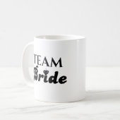 Team Braut Kaffeetasse (Vorderseite Links)