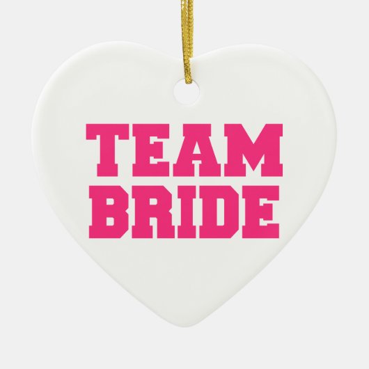 Team-Braut Keramikornament (Vorne)