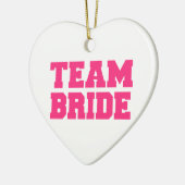 Team-Braut Keramikornament (Links)