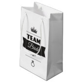 Team Braut Kleine Geschenktüte (Rückseite Schrägansicht)