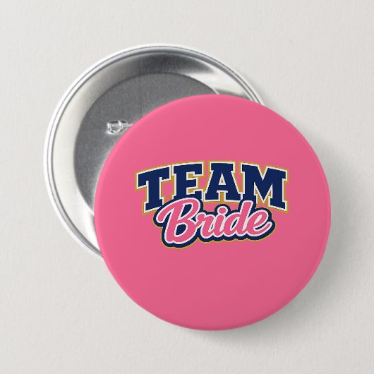 Team Braut Kühne Hochzeitsgesellschaft Button (Vorne & Hinten)
