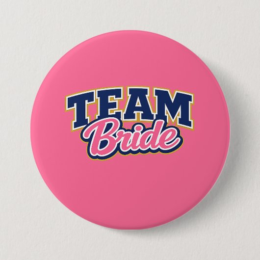 Team Braut Kühne Hochzeitsgesellschaft Button (Vorderseite)