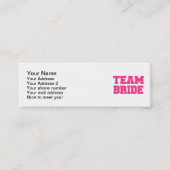 Team-Braut Mini Visitenkarte (Vorderseite)