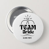 Team Braut Name Junggesellinnenabschied Button (Vorne & Hinten)