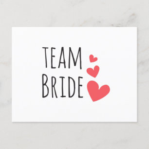 Team Braut Postkarte