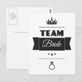 Team Braut Postkarte (Vorne/Hinten)