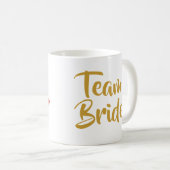Team Braut Rotes Herz Kaffeetasse (VorderseiteRechts)