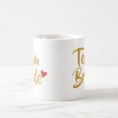 Team Braut Rotes Herz Kaffeetasse (Mittel)