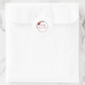 Team Braut Runder Aufkleber (Tasche)
