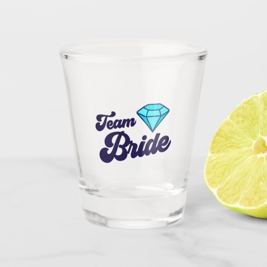 Team Braut Schnapsglas (Vorderseite)