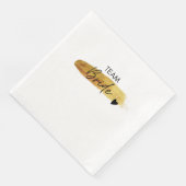 Team Braut Serviette - Gold Junggesellinnenabschie (Ecke)