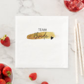Team Braut Serviette - Gold Junggesellinnenabschie (Beispiel)