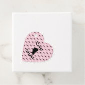 Team Braut Text mit Punkte rosa Geschenkanhänger (Beispiel)