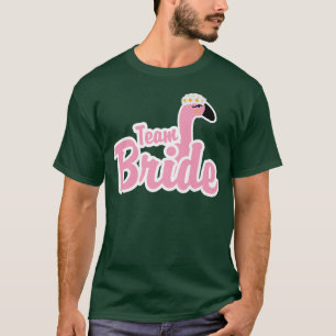 Team Braut Vogel Flamingo Tier Vielfalt Junggesell T-Shirt