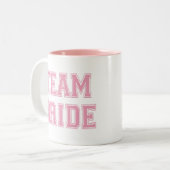 Team-Braut Zweifarbige Tasse (Vorderseite Links)