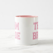Team-Braut Zweifarbige Tasse (Mittel)