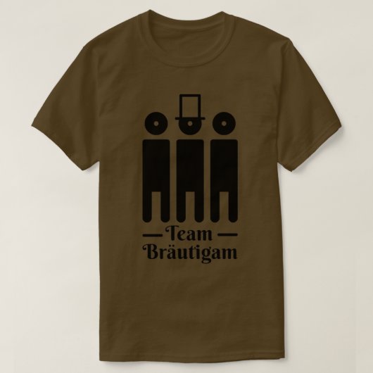 Team-Bräutigam 37 T-Shirt (Design vorne)