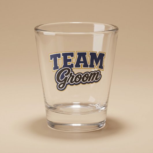 Team Bräutigam Bold Hochzeitsgesellschaft Schnapsglas