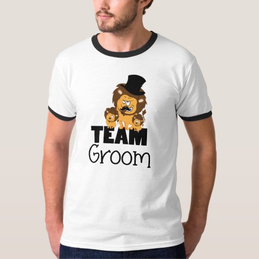 Team-Bräutigam-Cartoon T-Shirt (Vorderseite)