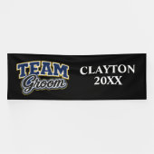 Team Bräutigam Feste Hochzeitsfeier Banner (Horizontal)