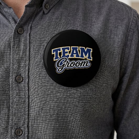 Team Bräutigam Feste Hochzeitsgesellschaft Button