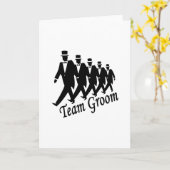 Team-Bräutigam Karte (Gelbe Blume)