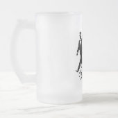 Team-Bräutigam (Männer) Mattglas Bierglas (Links)