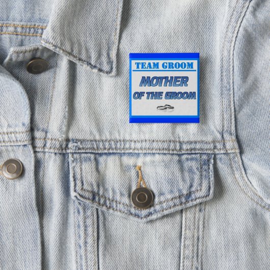 Team-Bräutigam-Mutter Button (Beispiel)