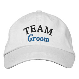 Team-Bräutigam Personalisiert bestickte Baseballka Baseballkappe