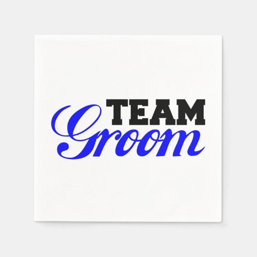 Team Bräutigam Serviette (Vorderseite)