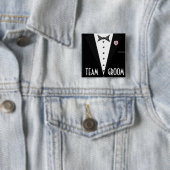 Team-Bräutigam (Smoking) Button (Beispiel)