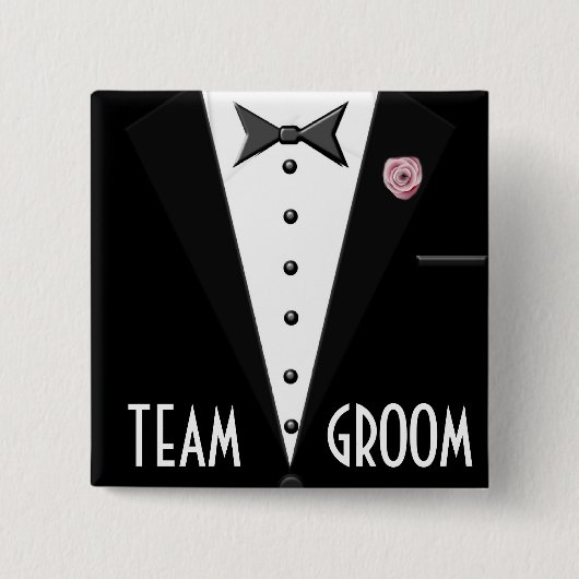 Team-Bräutigam (Smoking) Button (Vorderseite)