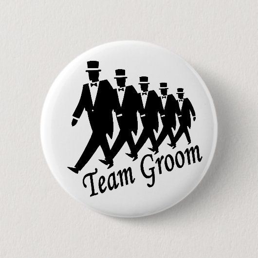Team-Bräutigam-Trauzeugen Button (Vorderseite)
