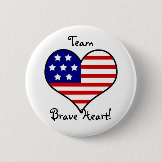 Team Brave Heart Button (Vorderseite)