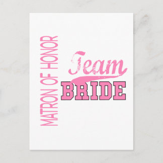 Team Bride 1 MATRON Postkarte