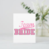 Team Bride 1 Postkarte (Stehend Vorderseite)