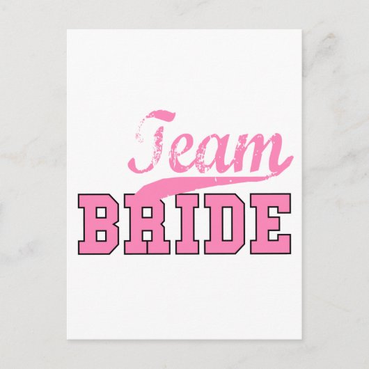 Team Bride 1 Postkarte (Vorderseite)