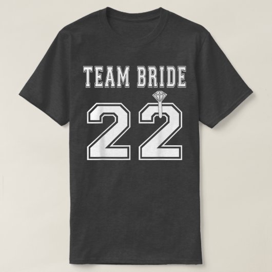 Team Bride 2022 Bridal Shower Matching  T-Shirt (Design vorne)