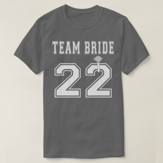 Team Bride 2022 Bridal Shower Matching  T-Shirt (Design vorne)
