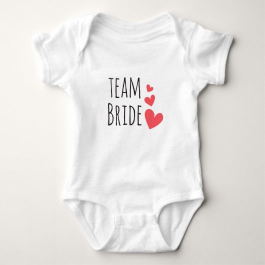 Team Bride Baby Strampler (Vorderseite)