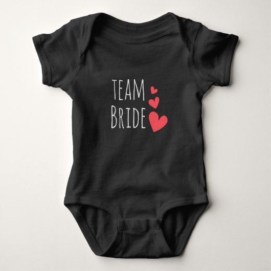 Team Bride Baby Strampler (Vorderseite)