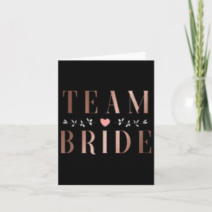 Team Bride Bachelor Brautparty Wedding Party Sq Karte